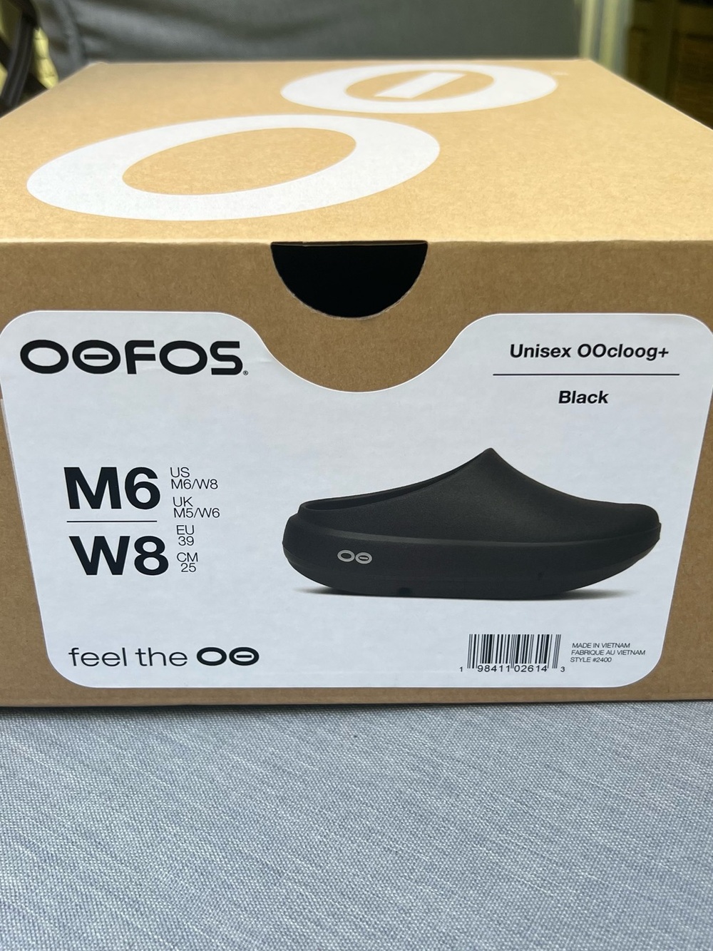 OOFOS Unisex OOcloog+ Slip-On Clog in Black